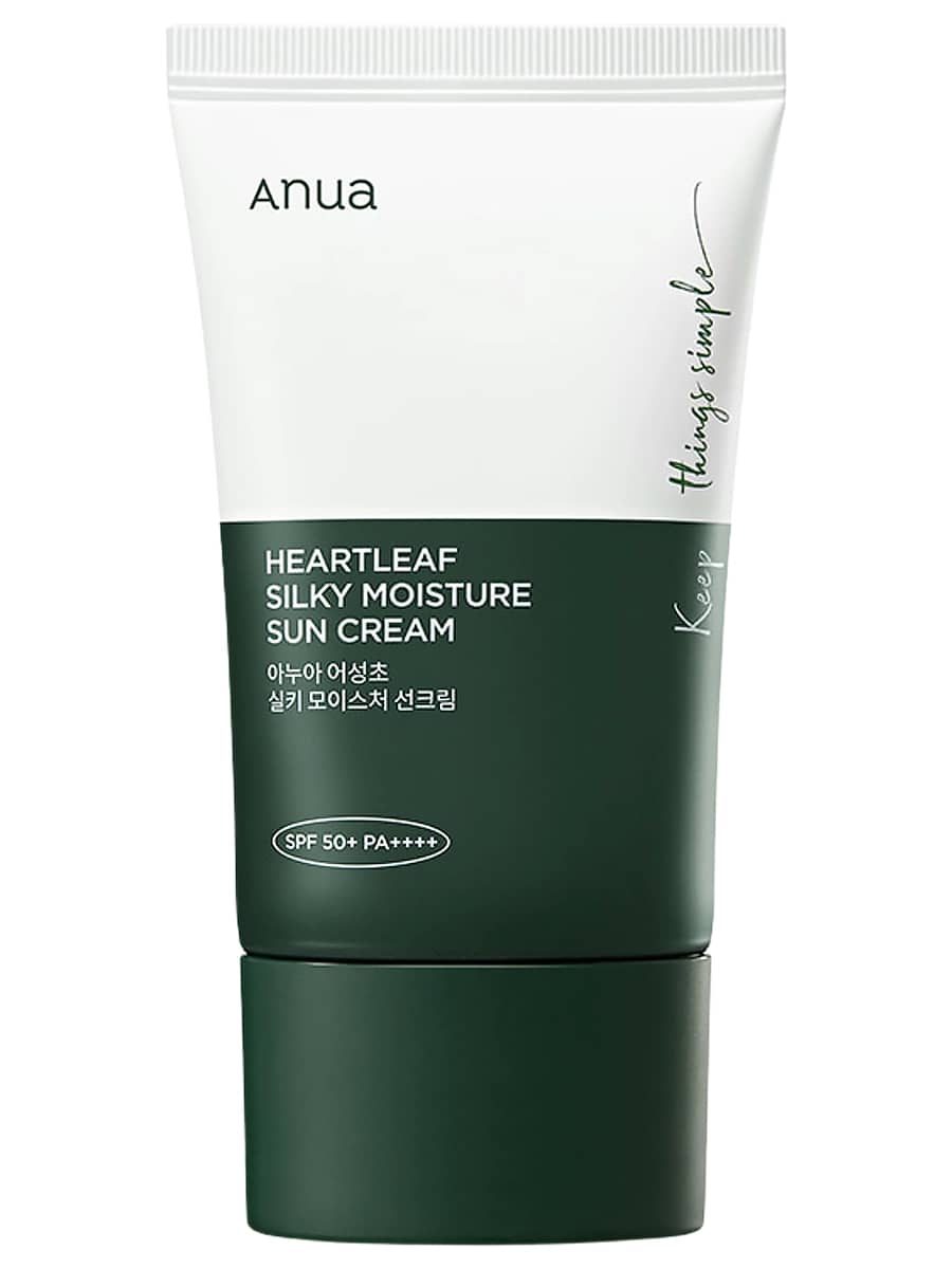 Anua Солнцезащитный крем с экстрактом хауттюйнии SPF50 Heartleaf Silky Moisture Sunscreen 50 мл