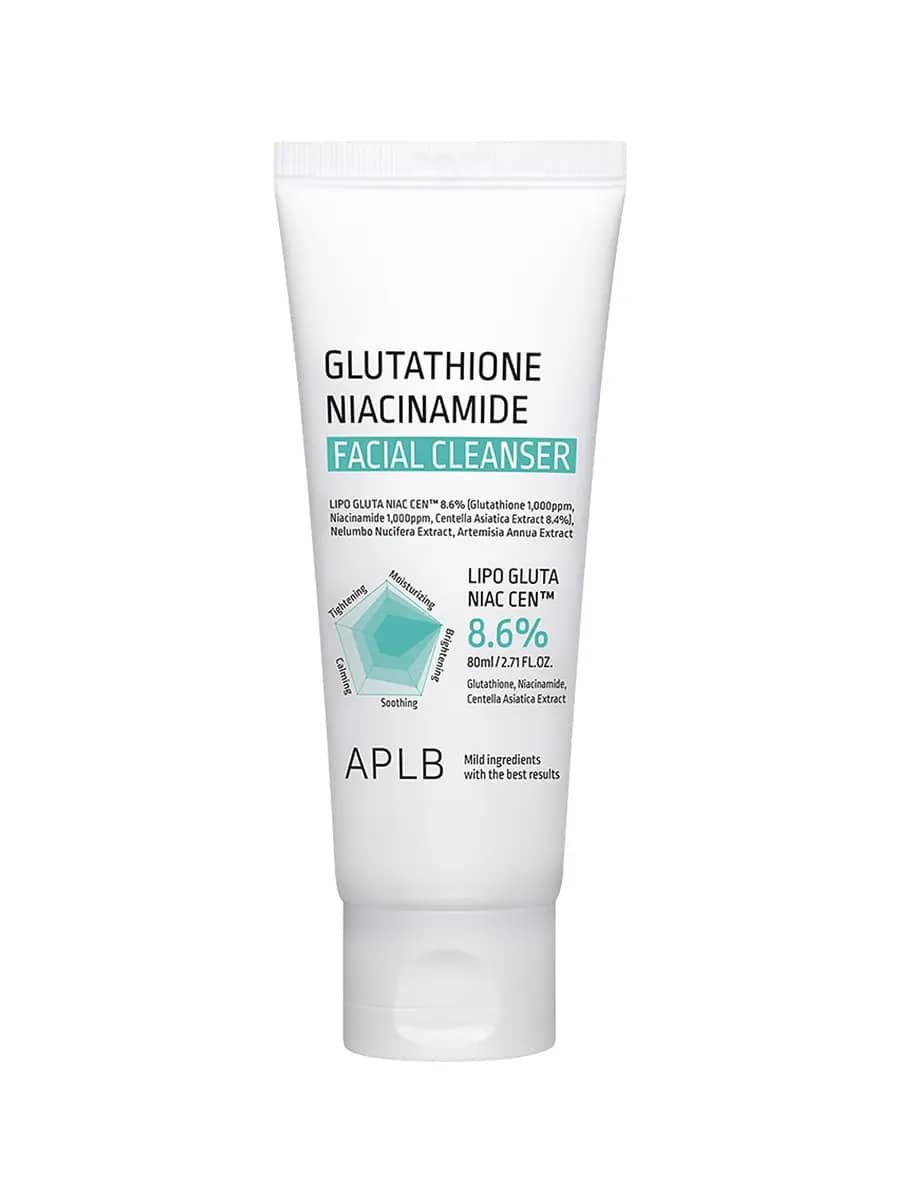APLB Осветляющая пенка с глутатионом и ниацинамидом Glutathione Niacinamide Facial Cleanser 80 мл