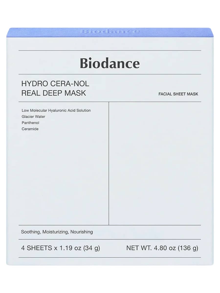 Biodance Ночная гидрогелевая маска с церамидами против сухости Hydro Cera-Nol Real Deep Mask 34 гр х 4 шт