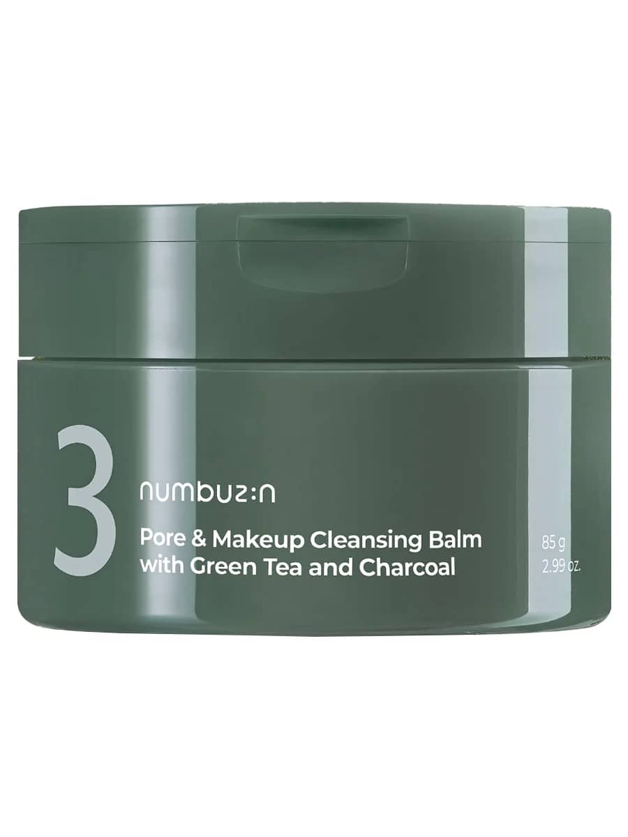 Numbuzin Очищающий бальзам с углем и зеленым чаем No.3 Pore&Makeup Cleansing Balm with Green Tea and Charcoal 85 мл