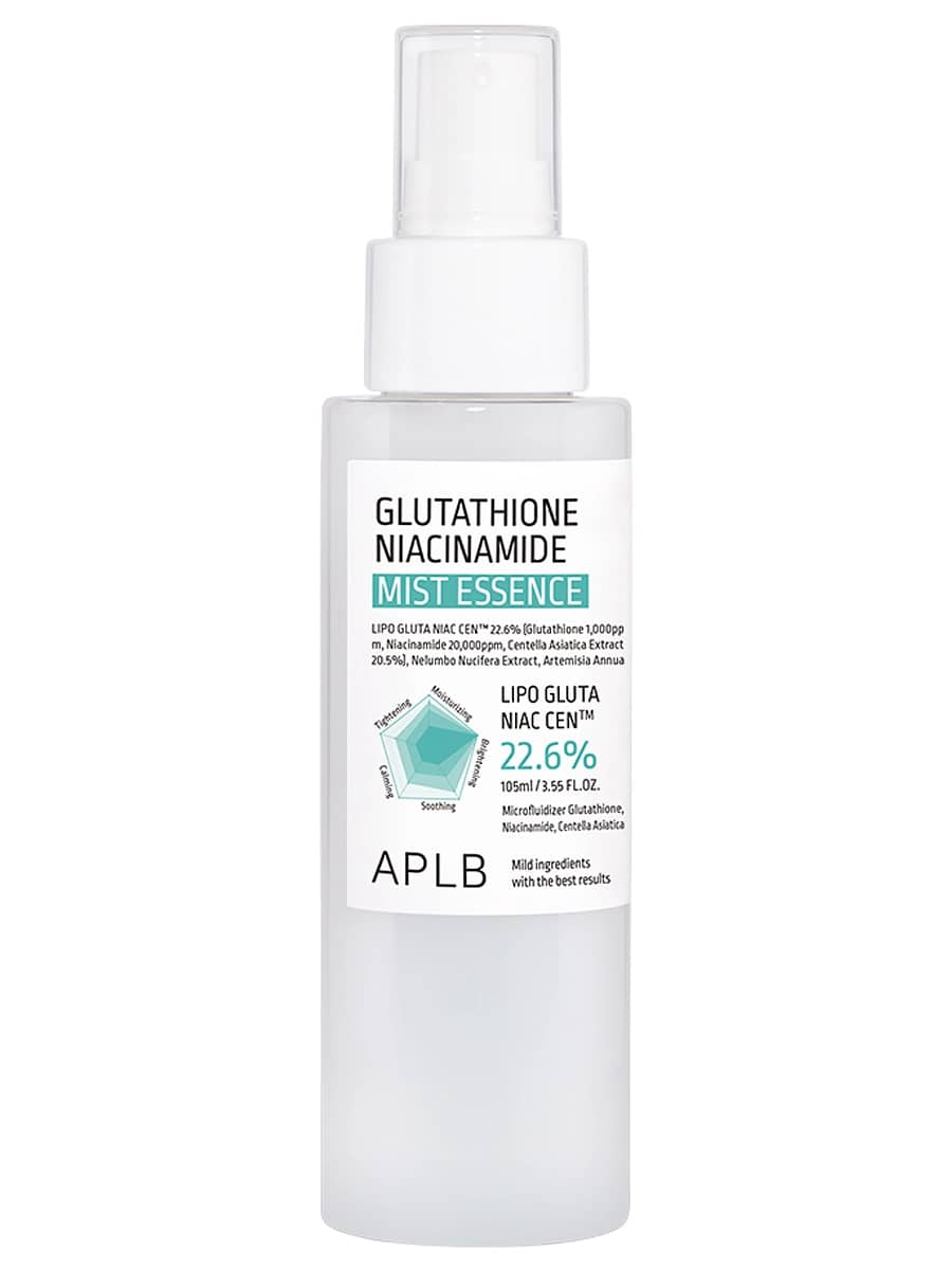 APLB Мист-эссенция с глутатионом и ниацинамидом для ровного тона Glutathione Niacinamide Mist Essence 105 мл