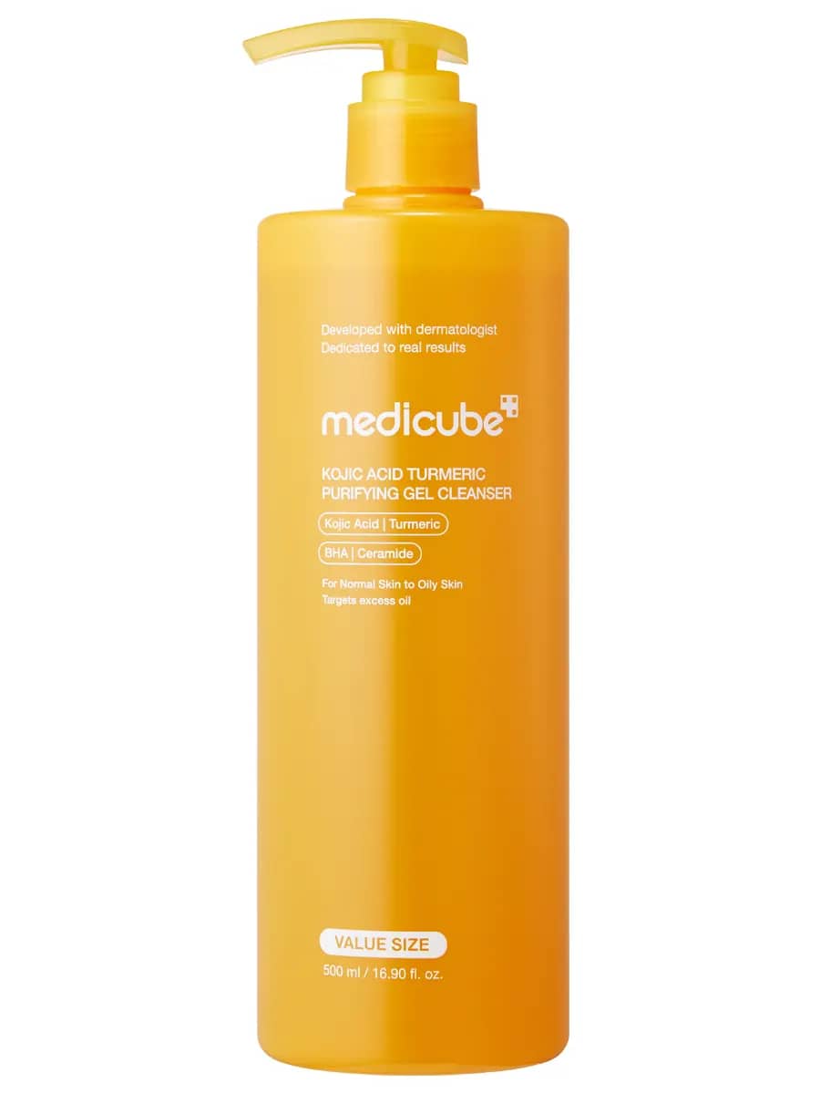 Medicube Осветляющий гель для умывания с койевой кислотой и куркумой Kojic Acid Turmeric Purifying Gel Cleanser 500 мл