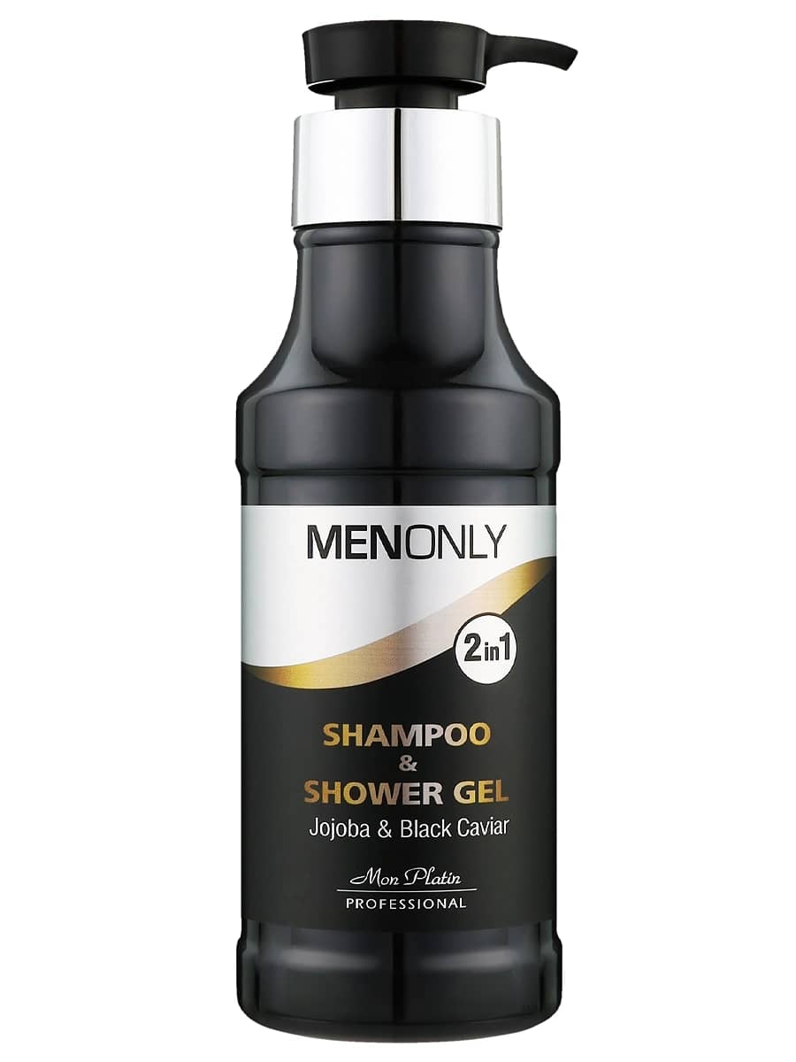 Mon Platin Professional Мужской шампунь и гель для душа 2-в-1 Black Caviar Men Shampoo 400 мл