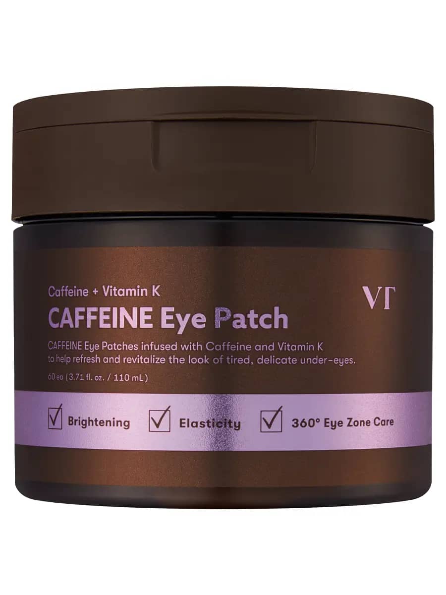 VT Cosmetics Тканевые патчи для век с кофеином и пептидами Caffeine Eye Patch 60 шт