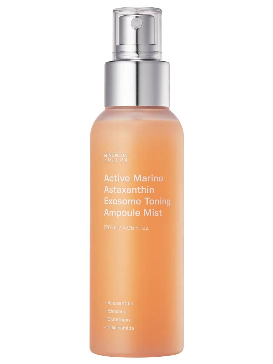 Sungboon Editor Ампульный мист с астаксантином и экзосомами Active Marine Astaxanthin Exosome Toning Ampoule Mist 120 мл