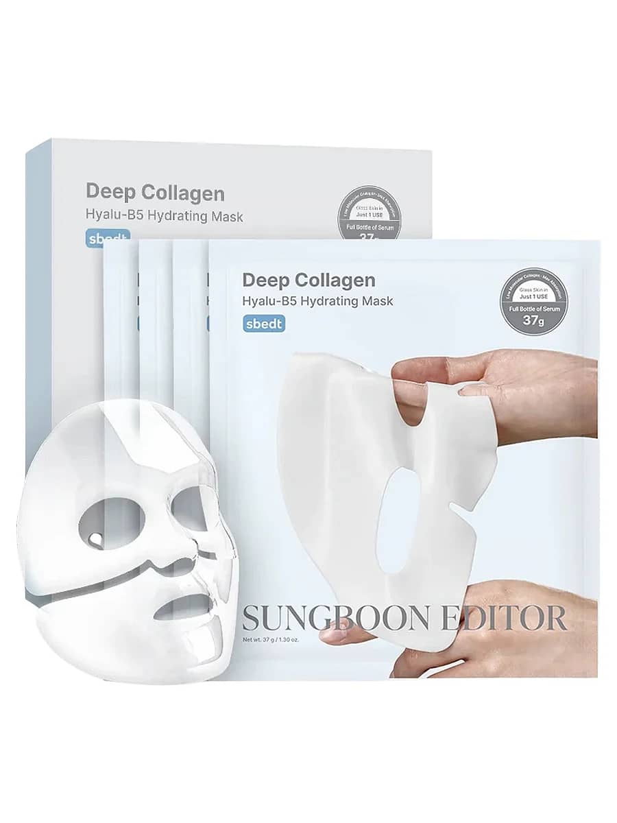 Sungboon Editor Увлажняющая гидрогелевая маска Deep Collagen Hyalu-B5 Hydrating Mask 37 гр х 4 шт