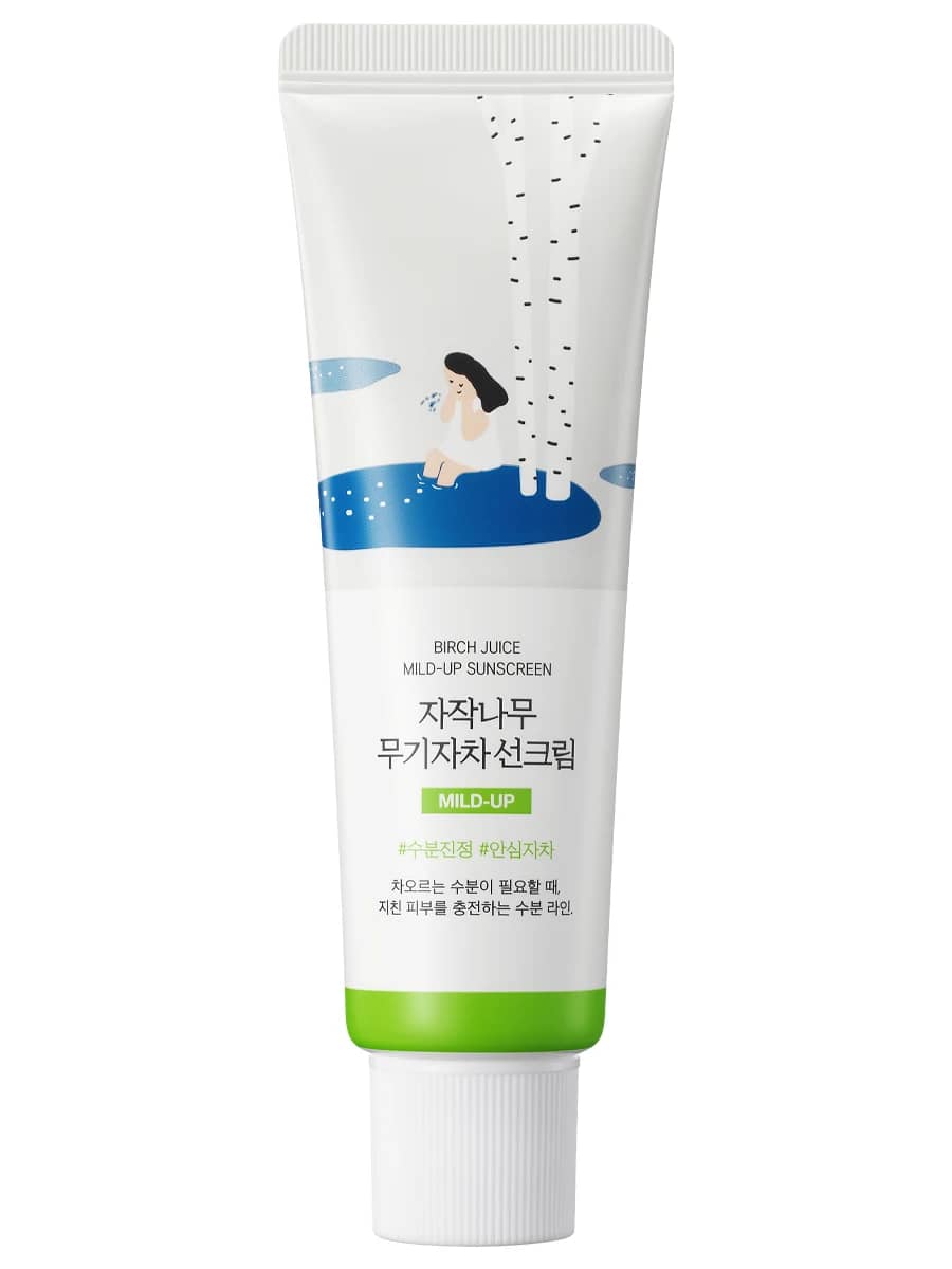 Round Lab Солнцезащитный крем с березовым соком SPF50 Birch Juice Moisturizing Mild-Up Sunscreen 50 мл