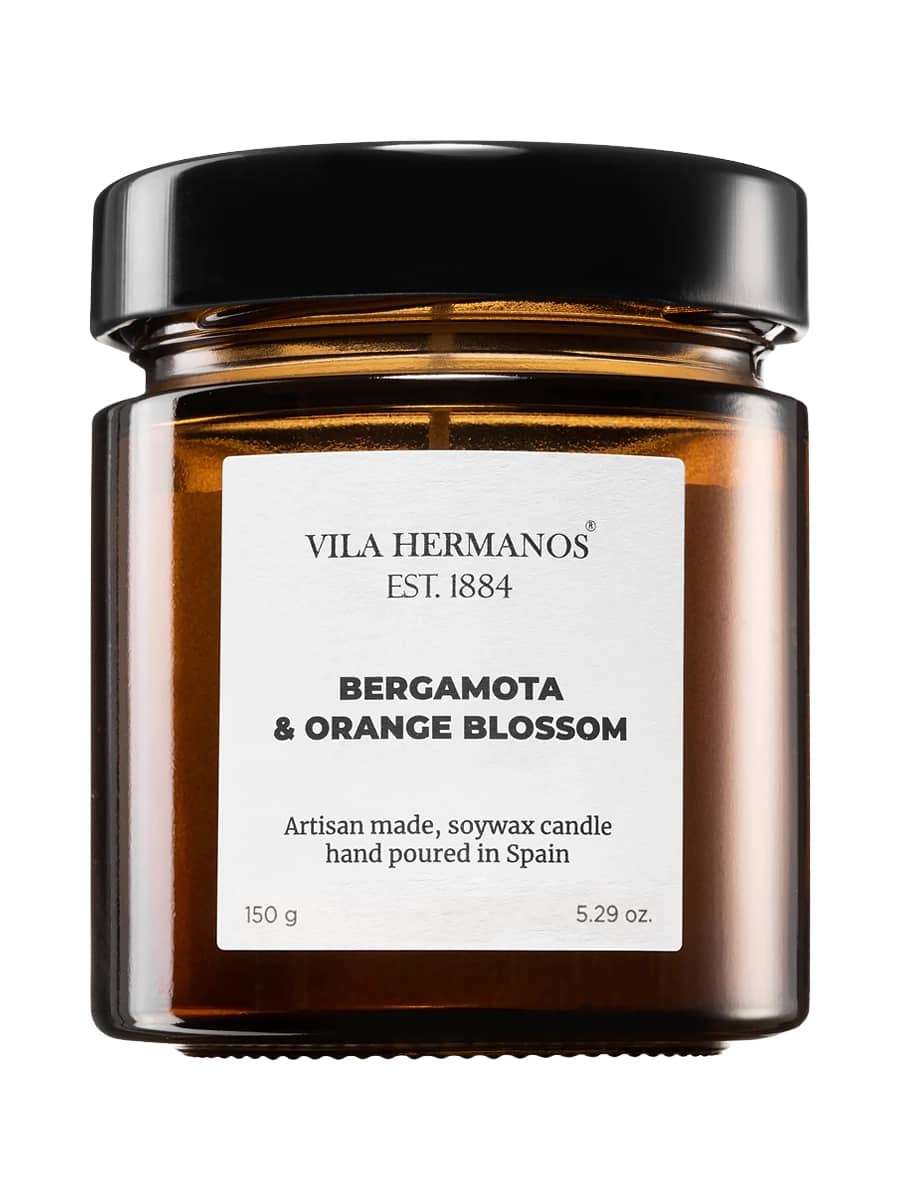 Vila Hermanos Ароматическая свеча «Бергамот и апельсиновый цвет» Apothecary Bergamot & Orange Blossom Candle 150 гр