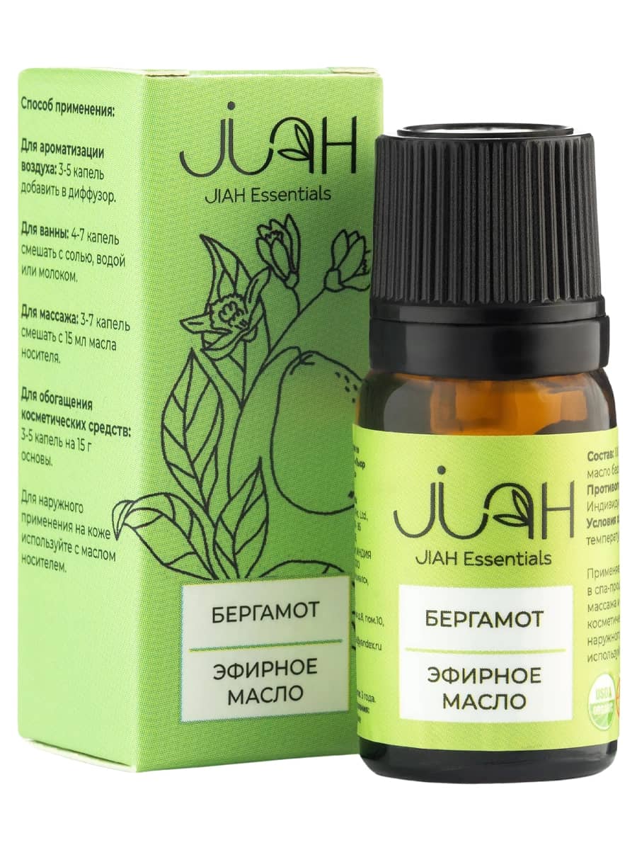 JIAH Essentials Эфирное масло «Бергамот» 10 мл