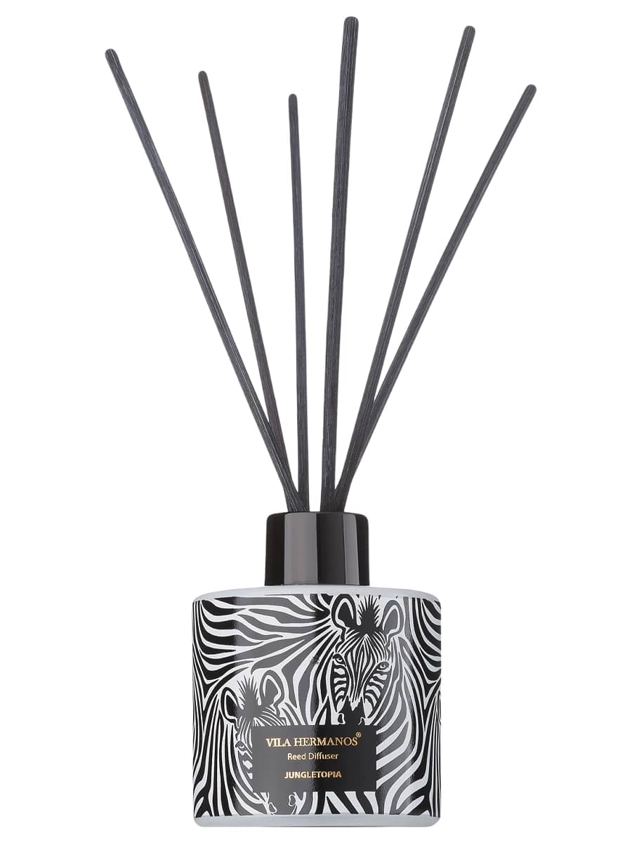 Vila Hermanos Ароматический диффузор «Белый кедр и амбра» Jungletopia Zebra Diffuser 100 мл