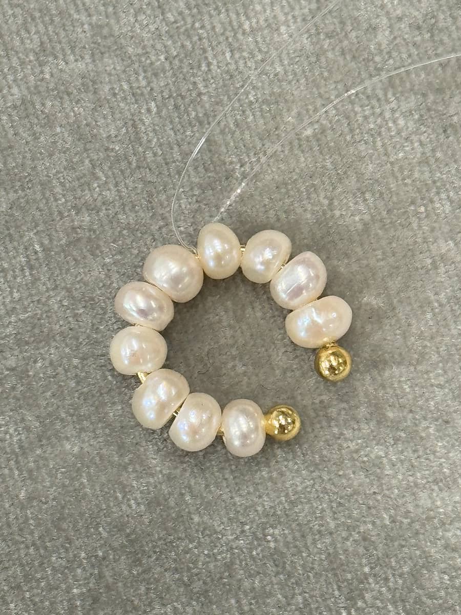 You jewel Серьги Cuff pearl Позолота