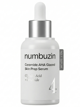 Numbuzin Обновляющая сыворотка с кислотами No.4 Ceramide AHA Glazed Skin Prep Serum 30 мл