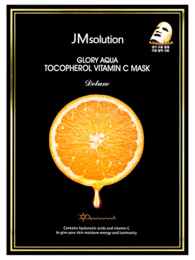 JMsolution Тканевая маска для выравнивания тона Glory Aqua Tocopherol Vitamin C Mask 30 мл х 10 шт