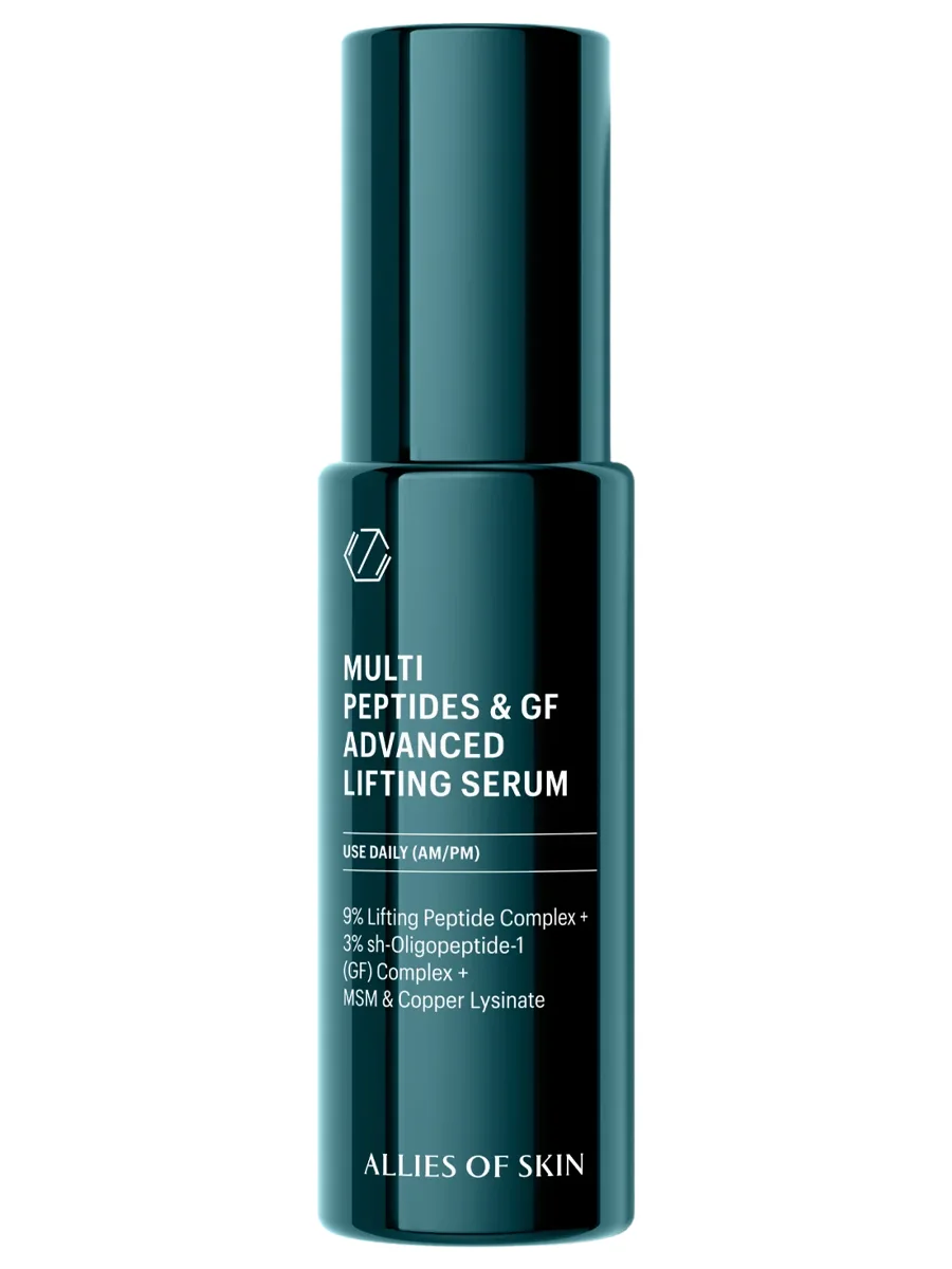 Allies of Skin Разглаживающая мультипептидная сыворотка с фактором роста Multi Peptides&GF Advanced Lifting Serum 30 мл
