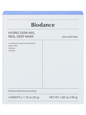 Biodance Ночная гидрогелевая маска с церамидами против сухости Hydro Cera-Nol Real Deep Mask 34 гр х 4 шт