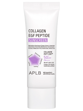APLB Солнцезащитный крем с коллагеном и пептидом SPF50 Collagen EGF Peptide Sunscreen 40 мл