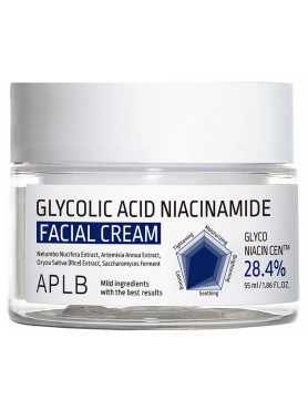 APLB Крем с гликолевой кислотой и ниацинамидом Glycolic Acid Niacinamide Facial Cream 55 мл