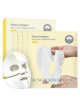 Sungboon Editor Осветляющая гидрогелевая маска Deep Collagen Niacin Vita C Brightening Mask 37 гр х 4 шт