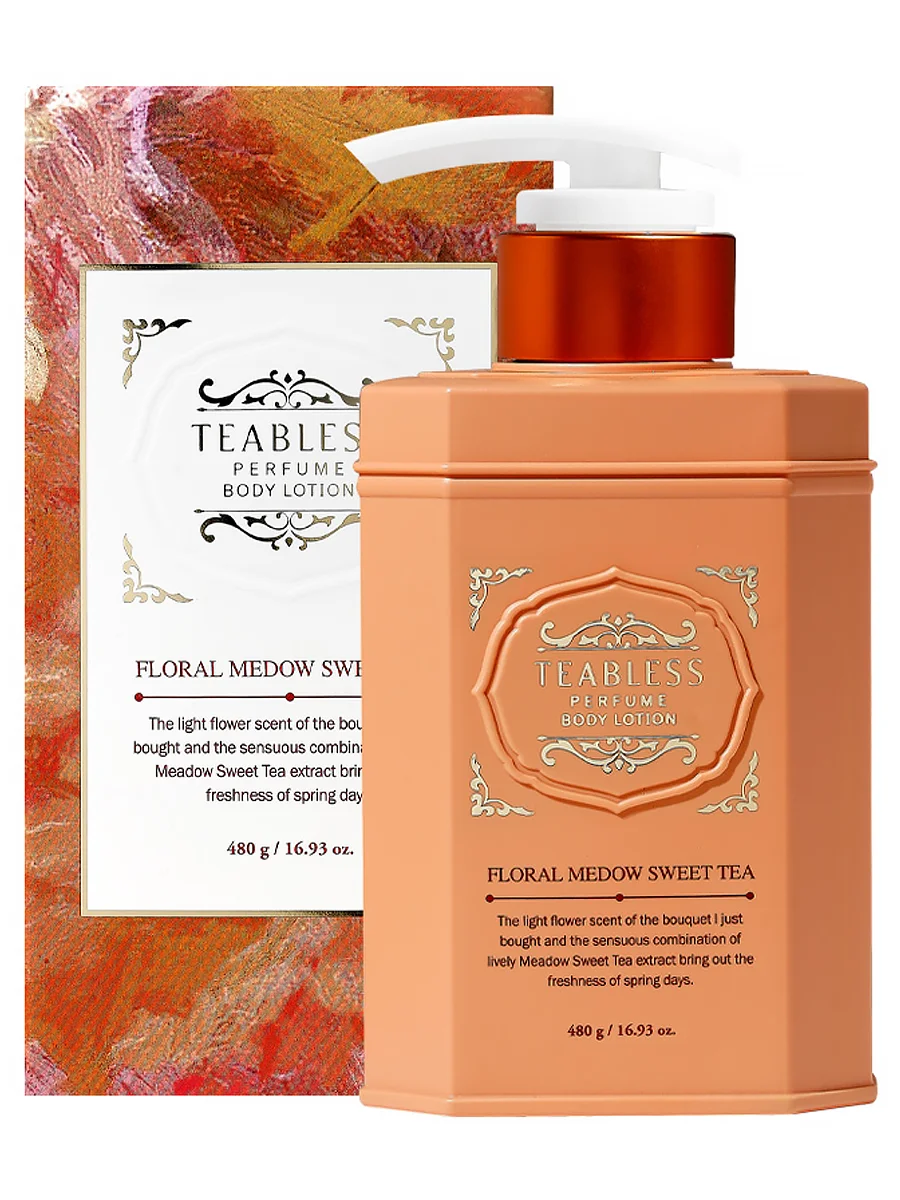 Teabless Парфюмированный лосьон «Цветочный чай» Floral Medow Sweet Tea Perfume Body Lotion 480 гр