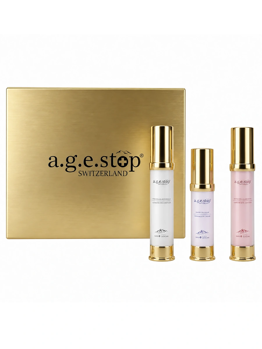 a.g.e.stop Омолаживающий подарочный набор: сыворотка + крем + крем для глаз Biomimetic Line Kit 15+15+10 мл