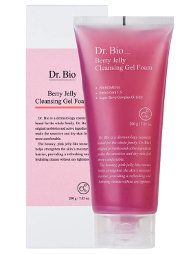 Dr. Bio Очищающий гель-желе для чувствительной кожи Berry Jelly Cleansing Gel Foam 200 гр