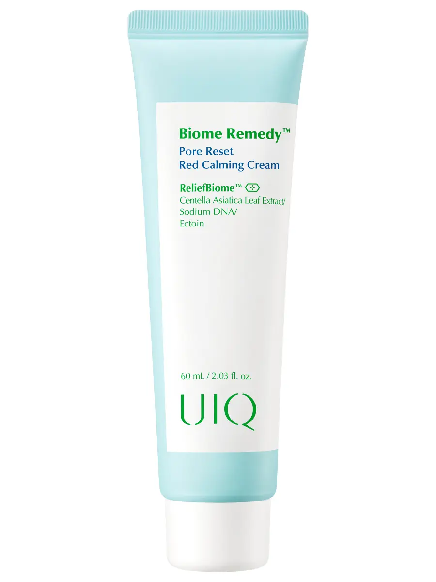 UIQ Успокаивающий гель-крем с постбиотиками для сужения пор Biome Remedy Pore Reset Red Calming Cream 60 мл