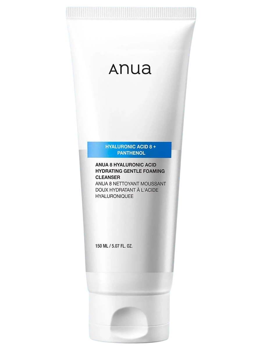Anua Мягкая пенка для умывания с гиалуроновой кислотой 8 Hyaluronic Acid Hydrating Gentle Foaming Cleanser 150 мл