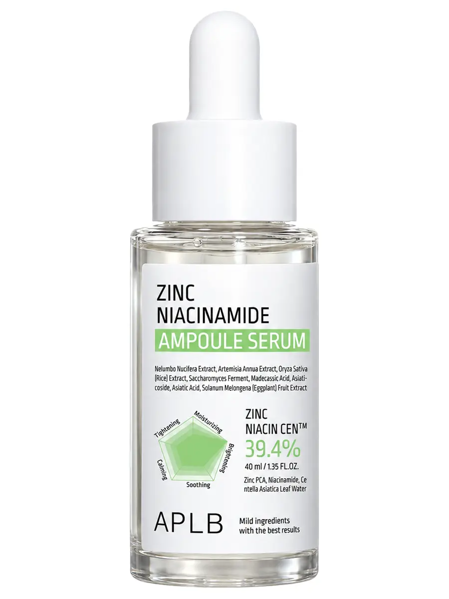 APLB Себорегулирующая сыворотка с цинком и ниацинамидом Zinc Niacinamide Ampoule Serum 40 мл
