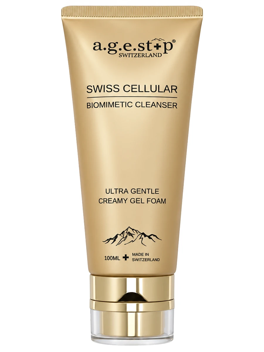 a.g.e.stop Очищающая гель-пенка для деликатного умывания Swiss Cellular Biomimetic Cleanser 100 мл