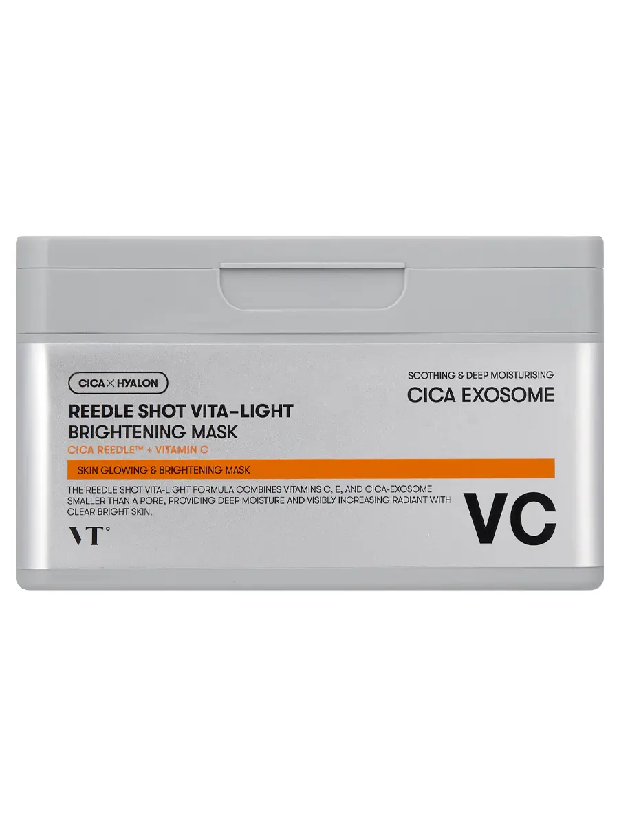 VT Cosmetics Осветляющие тканевые маски с витамином С и микроиглами Reedle Shot Vita-Light Brightening Mask 30 шт
