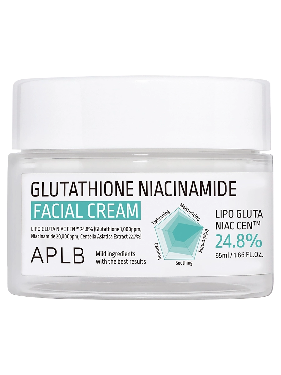 APLB Осветляющий крем с глутатионом и ниацинамидом Glutathione Niacinamide Facial Cream 55 гр