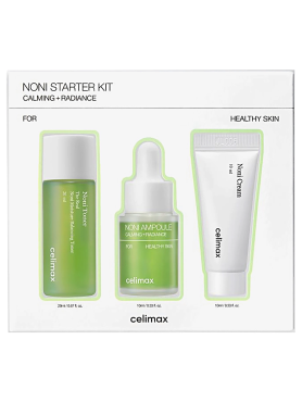 Celimax Дорожный набор: тонер + сыворотка + крем The Real Noni Starter Kit 20+10+10 мл