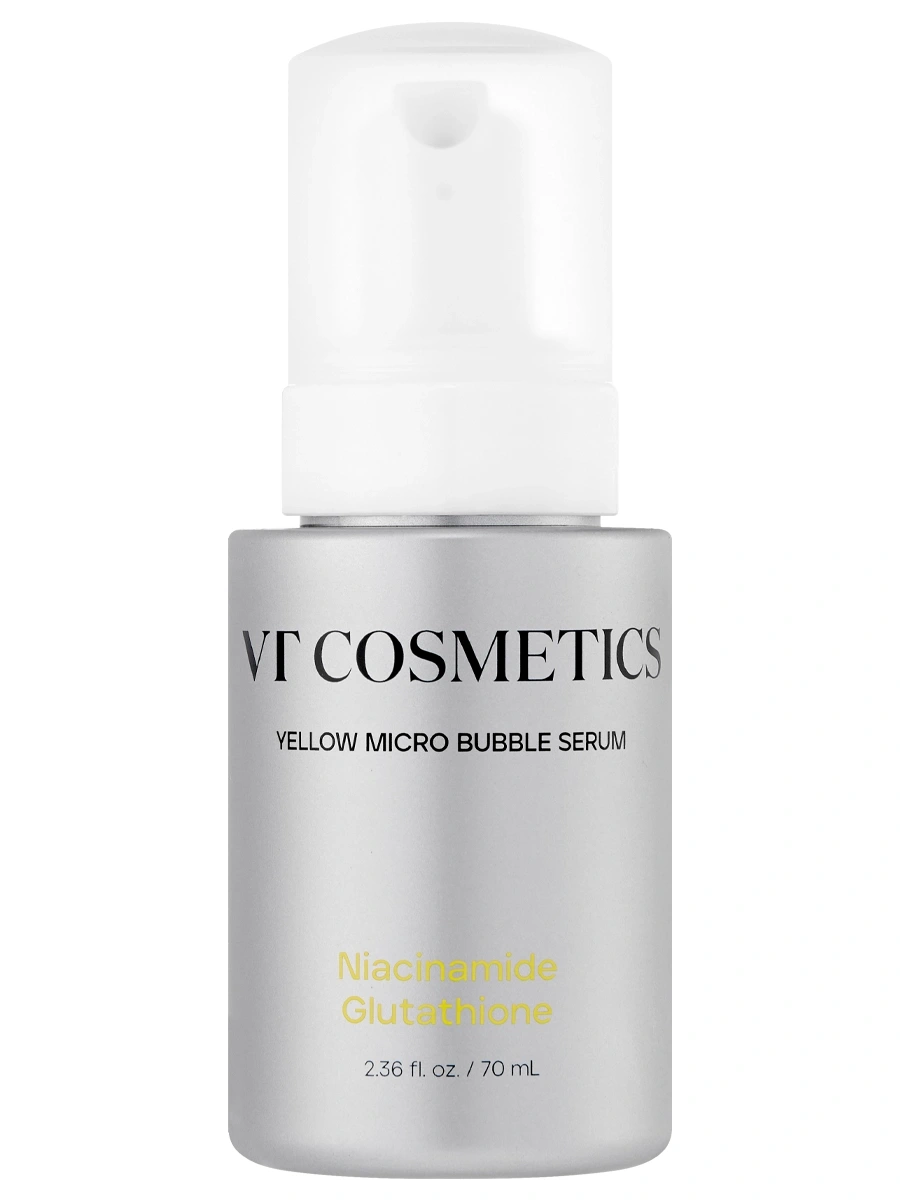 VT Cosmetics Пузырьковая сыворотка с 5% ниацинамида и глутатионом Niacinamide Glutathione Yellow Micro Bubble Serum 70 мл