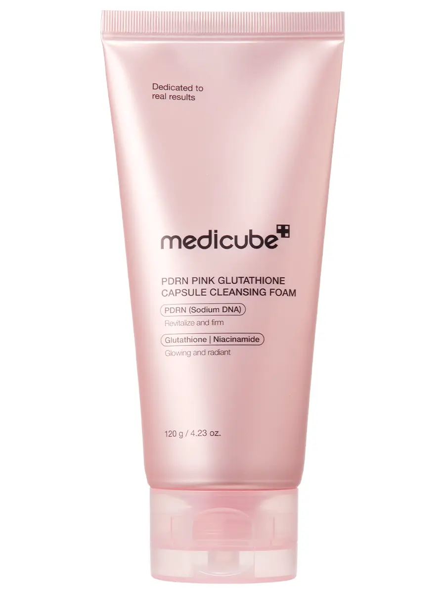 Medicube Очищающая пенка с ПДРН и глутатионом PDRN Pink Glutathione Capsule Cleansing Foam 120 гр