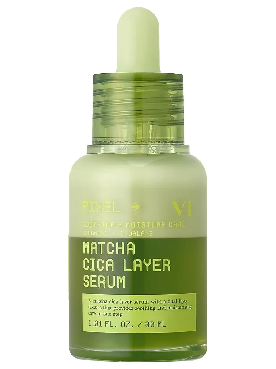 VT Cosmetics Успокаивающая двухфазная сыворотка с матчей и центеллой Matcha Cica Layer Serum 30 мл