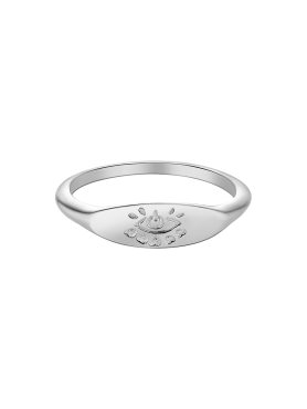 You jewel Кольцо Eye Печатка - Серебро (17-18,5)