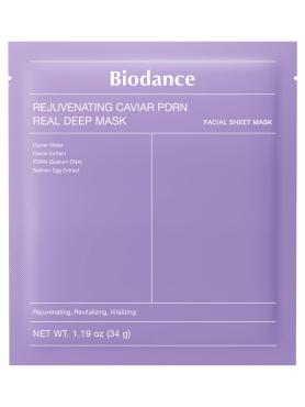 Biodance Омолаживающая гидрогелевая маска с ПДРН и икрой Rejuvenating Caviar PDRN Real Deep Mask 34 гр