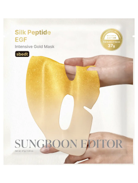 Sungboon Editor Омолаживающая гидрогелевая маска с EGF, пептидами и золотом Silk Peptide EGF Intensive Gold Mask 37 гр