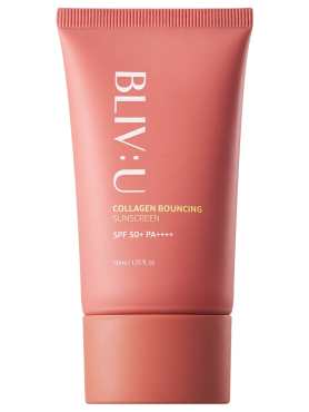 BLIV:U Коллагеновый солнцезащитный крем с пептидами SPF 50+ PA++++ Collagen Bouncing Sunscreen 50 мл