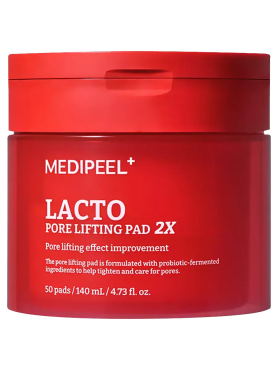 Medi-Peel Тонер-пэды с коллагеном и бифидобактериями для сужения пор Lacto Pore Lifting Pad 2Х 50 шт
