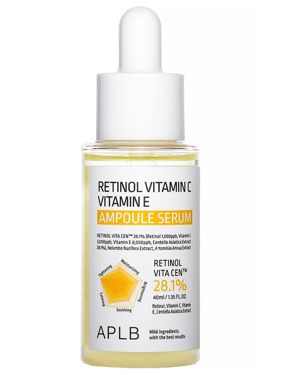 APLB Укрепляющая сыворотка с ретинолом и витаминами Retinol Vitamin C Vitamin E Ampoule Serum 40 мл