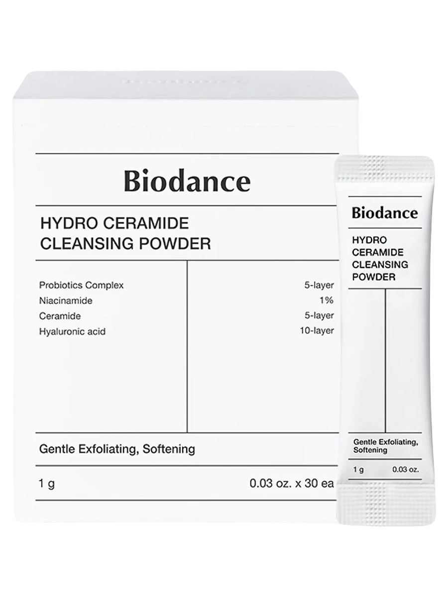 Biodance Энзимная пудра с пробиотиками и керамидами Hydro Ceramide Cleansing Powder 1 гр х 30 шт