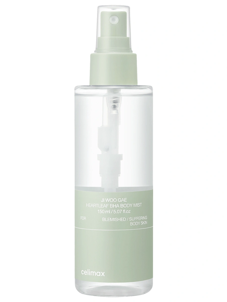 Celimax Успокаивающий мист для тела с BHA-кислотой Ji Woo Gae Heartleaf BHA Body Mist 150 мл