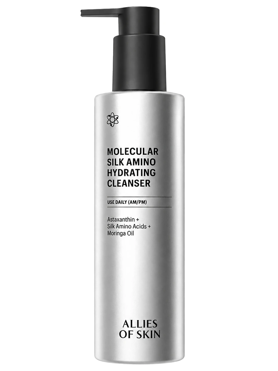 Allies of Skin Молекулярное очищающее средство с аминокислотами шелка Molecular Silk Amino Hydrating Cleanser 250 мл