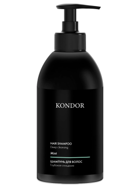 Kondor Шампунь с ментолом для глубокого очищения «Мята» Deep Cleansing Hair Shampoo 300 мл