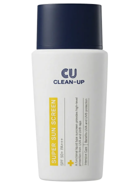 CU Skin Солнцезащитная эмульсия Clean-Up Super Sun Screen SPF50+ PA++++ 50 мл