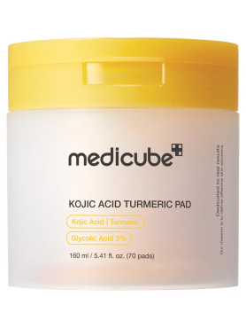 Medicube Отшелушивающие тонер-пэды с койевой кислотой и куркумой против пигментации Kojic Acid Turmeric Pad 70 шт