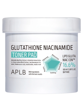 APLB Осветляющие тонер-пэды с глутатионом и ниацинамидом Glutathione Niacinamide Toner Pad 60 шт