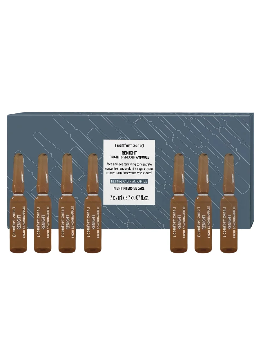 Comfort Zone Ночные ампулы «Сияние и Гладкость» Renight Bright & Smooth Ampoule 2 мл х 7 шт