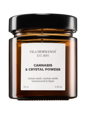 Vila Hermanos Ароматическая свеча «Каннабис и белый мускус» Apothecary Cannabis & Crystal Powder Candle 150 мл